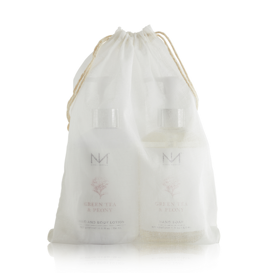 Green Tea & Peony Soap and Lotion Set