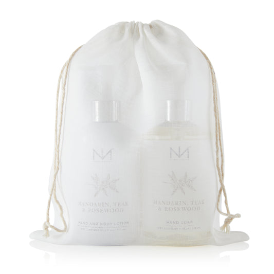 Mandarin Teak & Rosewood Soap and Lotion Set